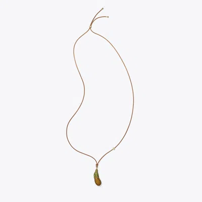 TORY BURCH DAMEN CURIOSITY AUBERGINEN-ANHÄNGER