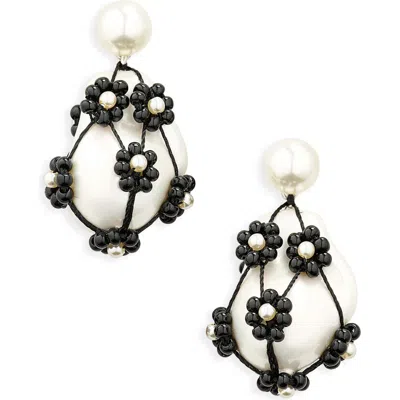 Tory Burch Curiosity Freshwater Pearl Drop Earrings In Multi