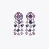 Tory Burch Curiosity Resin Chandelier Earrings In Pink