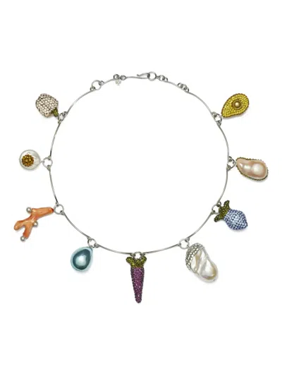 TORY BURCH CURIOSITY VEGETABLE CHARM NECKLACE