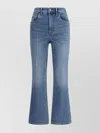 Tory Burch Customizable Belt Cropped Flare Jeans In Blue