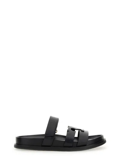 TORY BURCH TORY BURCH CUT-OUT DESIGN BOVINE LEATHER SANDALS