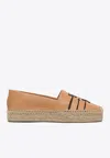 Tory Burch Ines Leather Platform Espadrilles