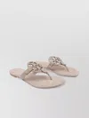 Tory Burch Miller Logo Plaque Suede Sandals