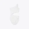 Tory Burch Cut-out One-piece Swimsuit In White