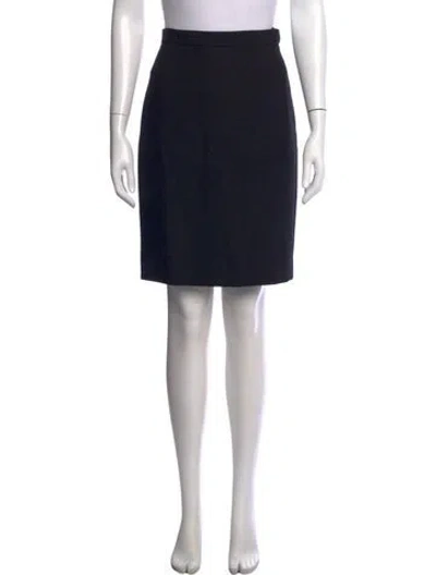 Pre-owned Tory Burch Cutout Accent Mini Skirt In Black