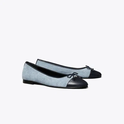 Tory Burch Damen Ballerina Mit Zehenkappe In Blue