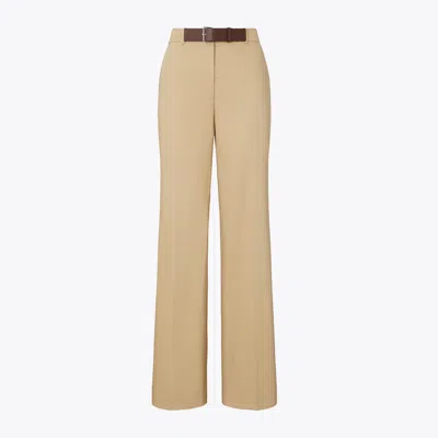 Tory Burch Damen Belted Cotton Pant In Brown