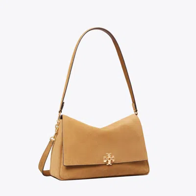 Tory Burch Damen Charlie Schultertasche Aus Wildleder