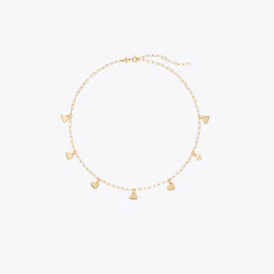 Tory Burch Damen Curiosity Heart Halskette In Gold