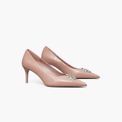 Tory Burch Eleanor Logo-detail Pumps In Pink