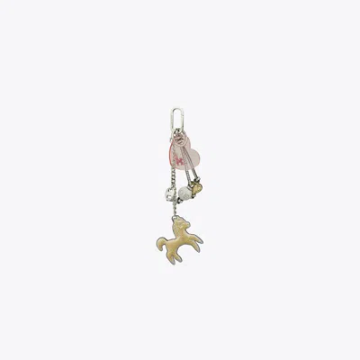 Tory Burch Damen Heart Horse Taschenanhänger In Gold