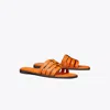 Tory Burch Damen Ines Riemchen-slide In Orange Citrine/orange Citrine