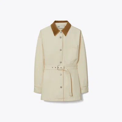 Tory Burch Damen Jeansjacke Mit Knöpfen In Neutral