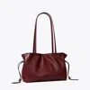 Tory Burch Damen Kleine Ella Natuura Tote Bag Mit Kordelzug In Burgundy