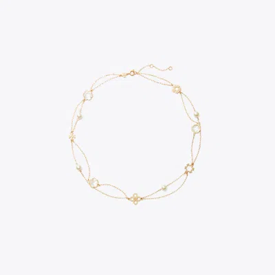Tory Burch Damen Mehrreihige Kira Clover Halskette In Gold