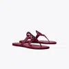 Tory Burch Damen Miller Sandale Aus Lackleder In Burgundy