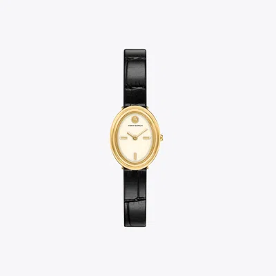 Tory Burch Damen Ovale Armbanduhr In Black