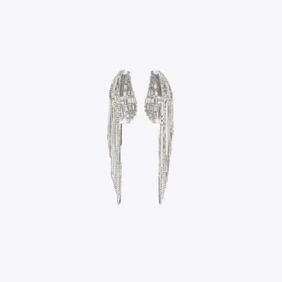 Tory Burch Damen Wave Ketten-ohrringe In Silver
