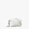 Tory Burch Damen Weiche Fleming Crossbody Bag Im Used-look In White