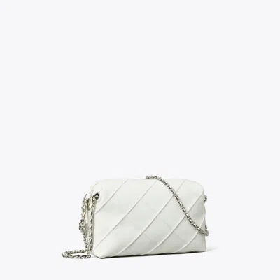 Tory Burch Damen Weiche Fleming Crossbody Bag Im Used-look In White
