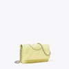 Tory Burch Damen Weiche Fleming Geldbörse Mit Kettenriemen In Yellow