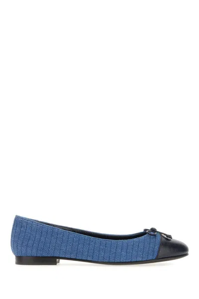 Tory Burch Dancers In Dark Denim New Navy