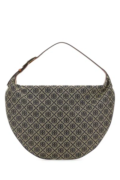 Tory Burch Dark Blue T Monogram Hobos
