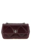 Tory Burch Kira Diamond Convertible Shoulder Bag In Burgundy