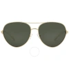 Tory Burch Dark Grenn Pilot Men's Sunglasses Ty6098 335171 58 In Dark