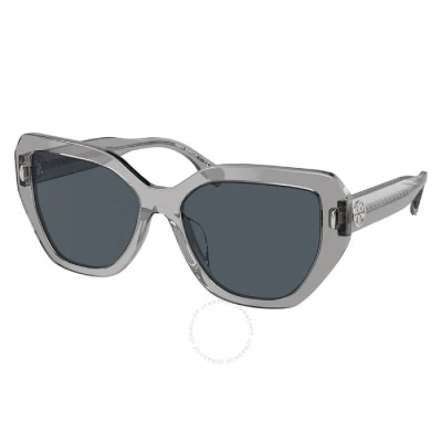 Tory Burch Dark Grey Cat Eye Ladies Sunglasses Ty7194u 195387 55 In Gray