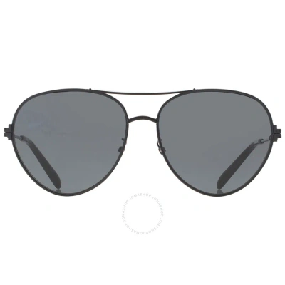 Tory Burch Dark Grey Pilot Ladies Sunglasses Ty6098 325387 58 In Black / Dark / Grey