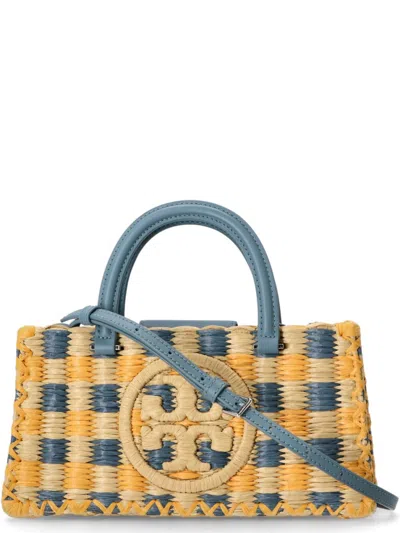 Tory Burch Dark Turquoise Ella Tote In Multi