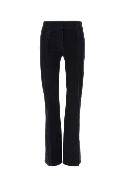 Tory Burch Dark Wash Denim Jeans In Blue