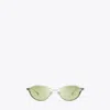 Tory Burch Deco Runway Sunglasses In Metallic