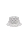Tory Burch Crystal Embellished Wide Brim Hat In White
