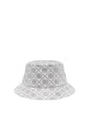 Tory Burch Crystal Embellished Wide Brim Hat In Gris
