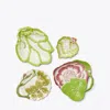 Tory Burch Decorative Leaf Plates, Set Of 4 In Green
