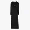 Tory Burch Deep U-neck Jessa Viscose Dress In Black