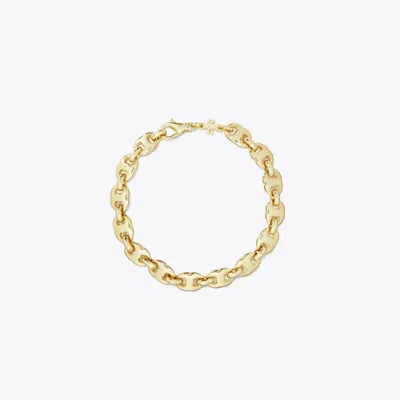 Tory Burch Delicate Gemini Link Bracelet In Brown