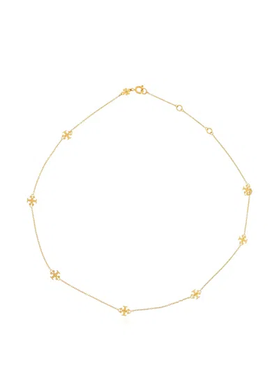 Tory Burch Delicate Icon Charm Necklace In Gold