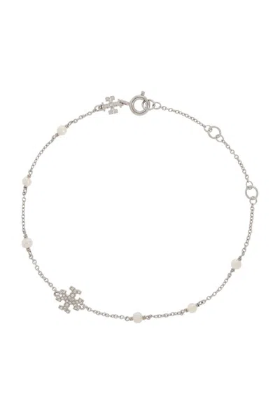 Tory Burch Delicate Kira Chain Bracelet In Silver