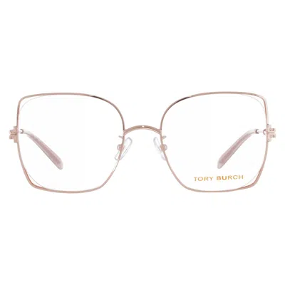 Tory Burch Demo Butterfly Ladies Eyeglasses Ty1079 3340 52 In Metallic