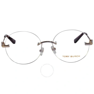 Tory Burch Demo Round Ladies Eyeglasses Ty1059 3265 52 In Demo Lens