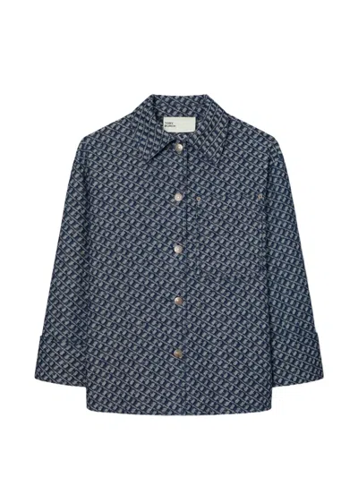 Tory Burch Jeansjacke Im Stall-look In Blue
