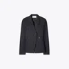 Tory Burch Denim Blazer In Black
