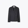 Tory Burch Denim Blazer In Black