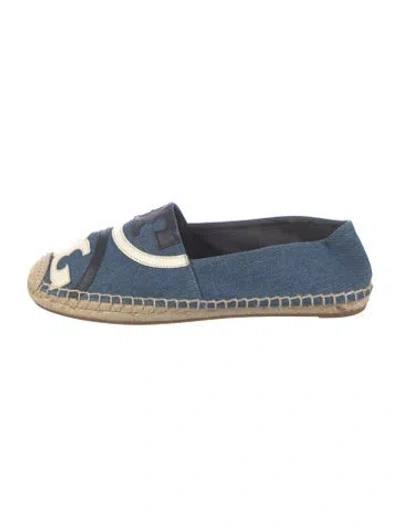 Pre-owned Tory Burch Denim Espadrilles In Blue