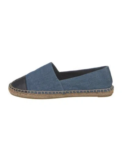 Pre-owned Tory Burch Denim Espadrilles In Blue