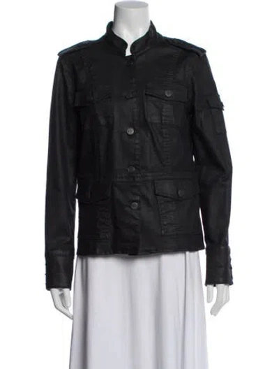 Pre-owned Tory Burch Denim Jacket In Black